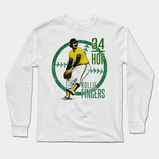 Rollie Fingers Oakland HOF Long Sleeve T-Shirt